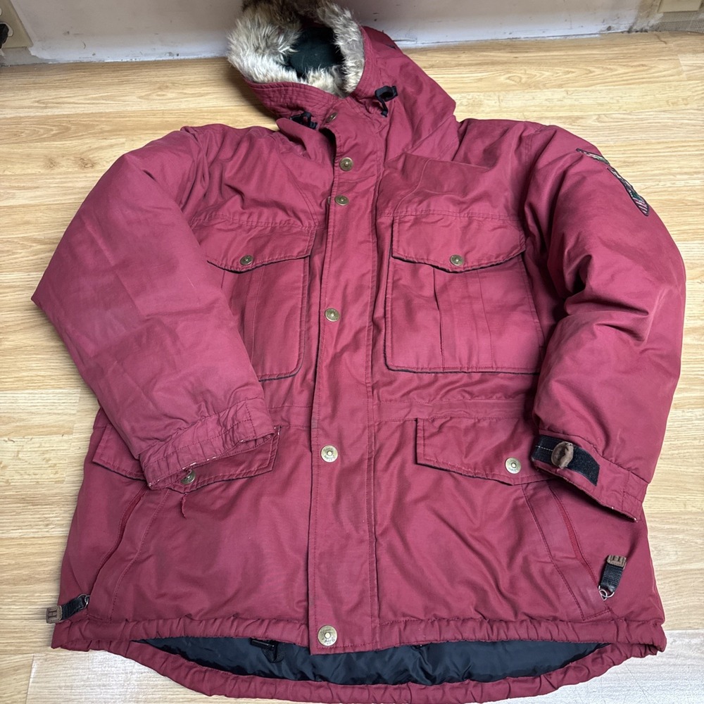 Tommy Hilfiger Ranger Expedition Goose Down‎ Fur Trimmed Parka Mens Large